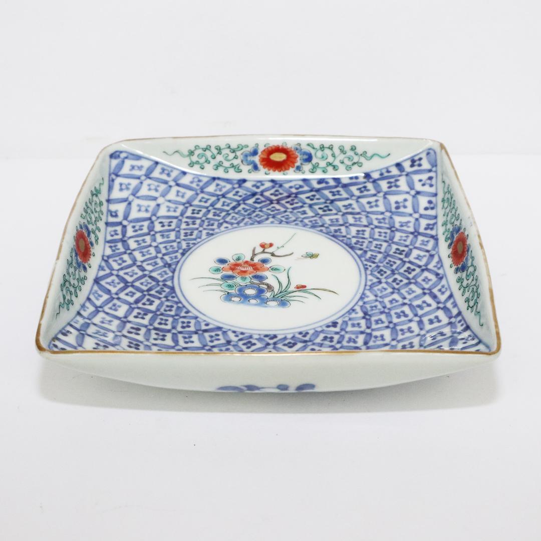 大明成化年製 角皿 5客 古伊万里 明治期