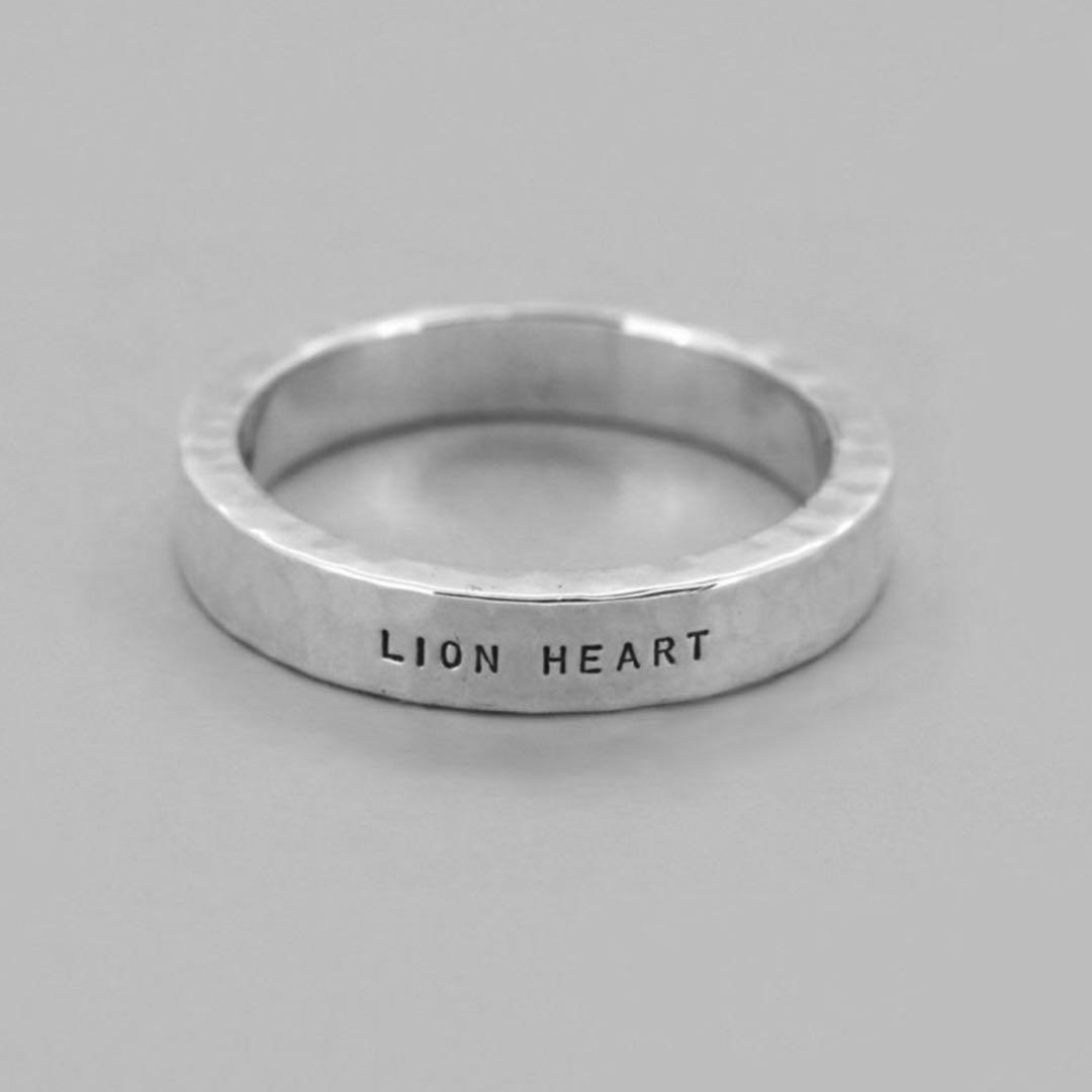LION HEART “for Gift”槌目リング　シルバー925