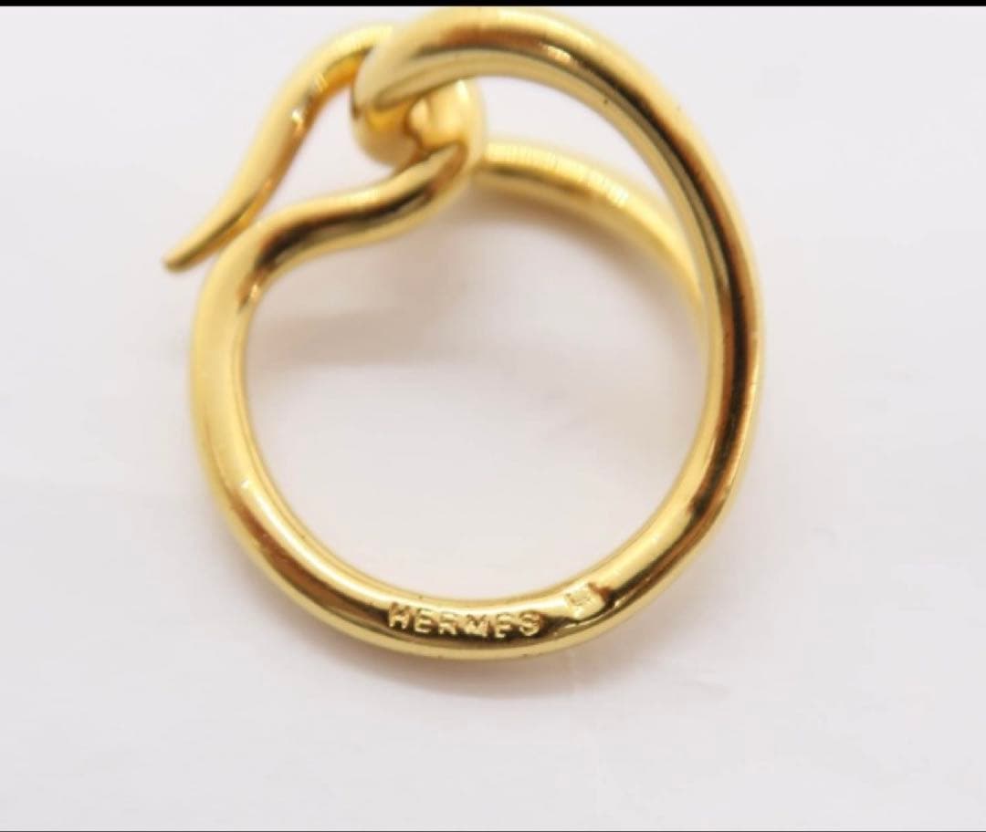 HERMES スカーフリング　モー　ゴールド　スカーフ留め