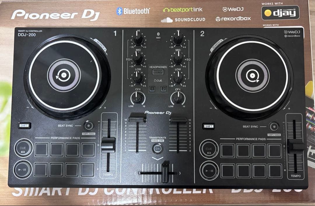 美品Pioneer DJ DDJ-200 DJコントローラー Bluetooth DDJ-200