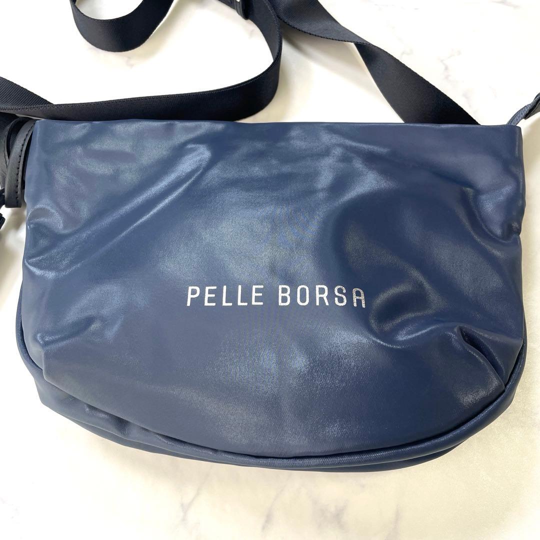 ペレボルサ ショルダーバッグ チアーズ PELLE BORSA ネイビー