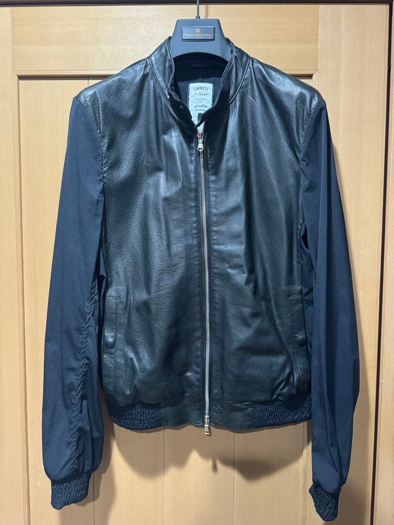 EMMETI giab's ARCHIVIO シングルライダース 46 黒 emmeti×giabs