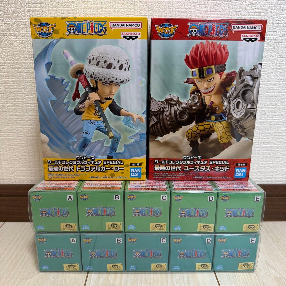 ②ワンピース ワーコレフィギュア シャボンディ諸島 最悪の世代１・２コンプセット