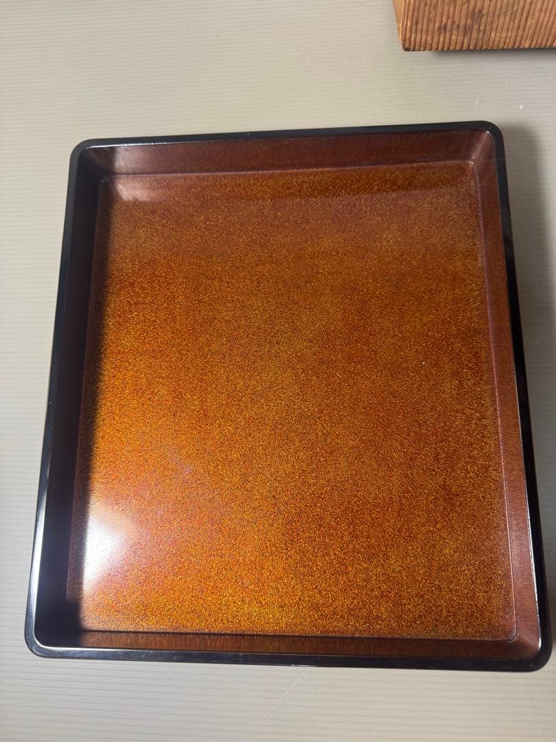 2365 草花蒔絵 硯箱 平安楊光堂作　書道具