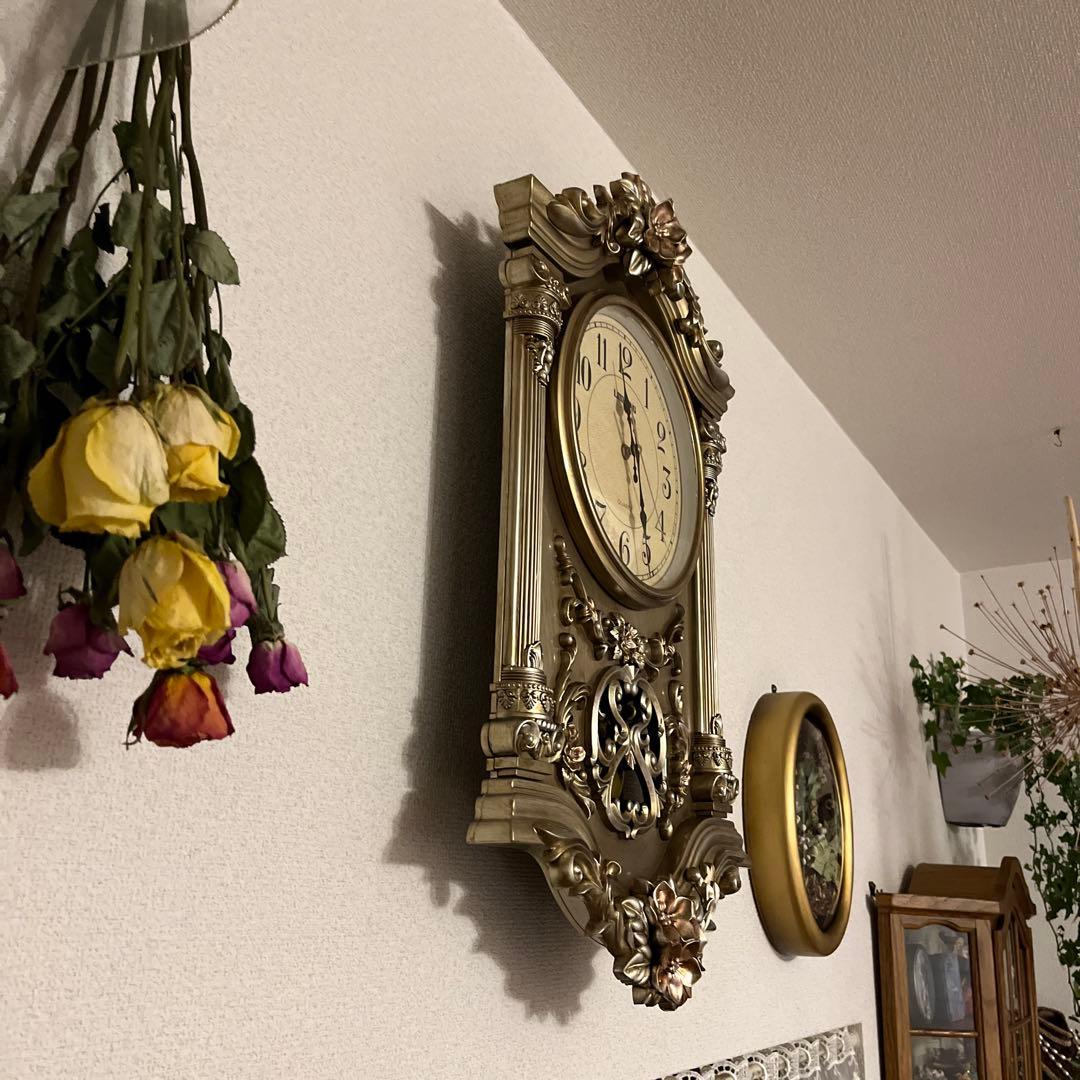 クラシック　ロココ　アンティーク調ふりこ掛時計