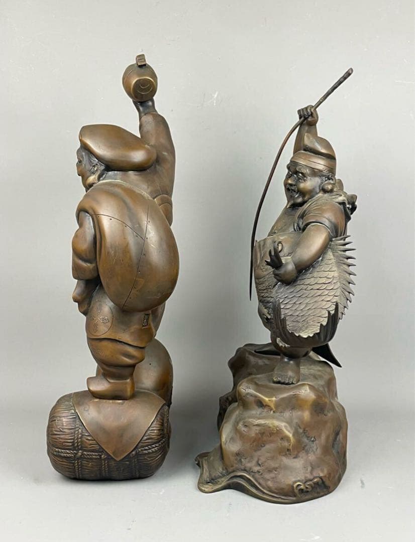 金工 目貫 前金具 赤銅 牛引 戎 金張 木箱 未使用 2025年最新】Yahoo