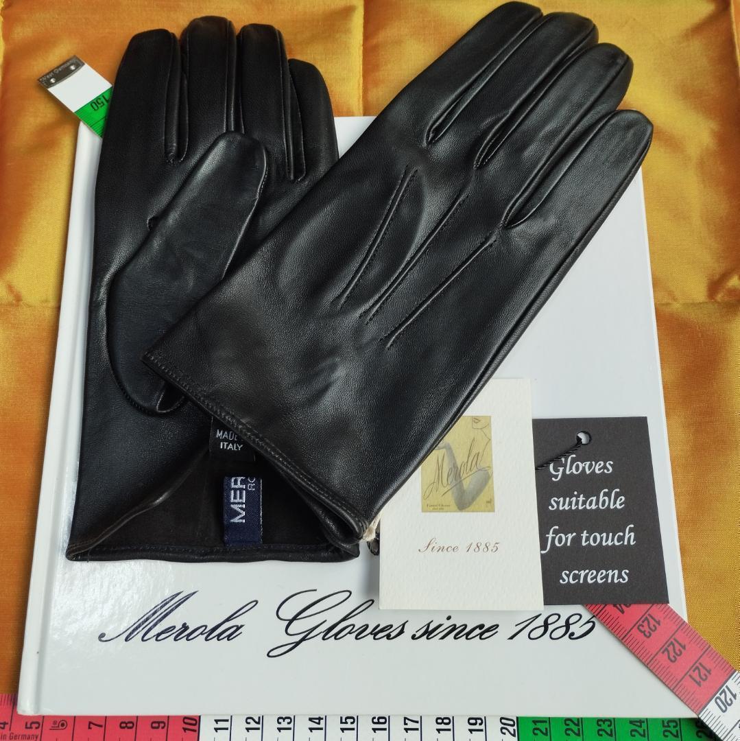 初売り メローラ スマホ対応 ナッパ黒 ライニングなし 革手袋 グローブ 初売り メローラ スマホ対応 ナッパ黒 ライニングなし 革手袋 グローブ