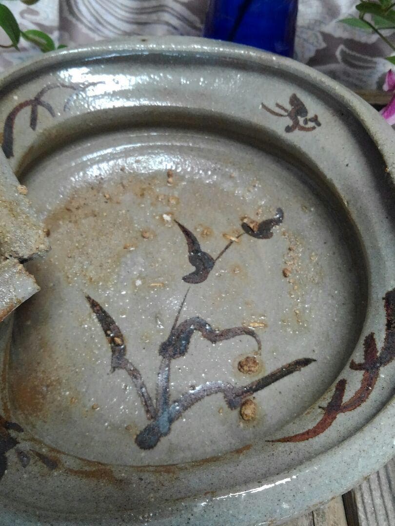♥骨董品 唐津焼 鉢 大きく割れています 骨董 古玩