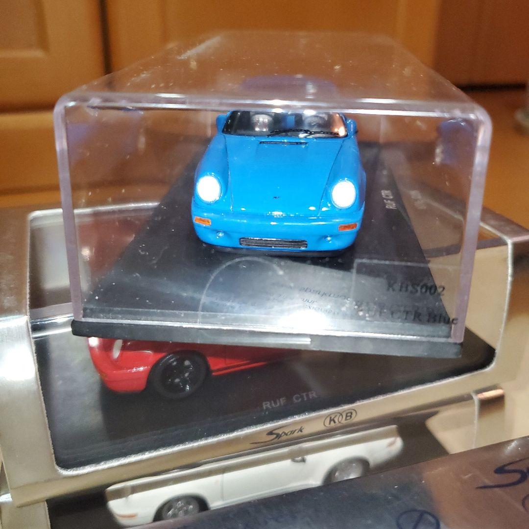 RUF CTR ミニカー 3台セット 赤 青 白、国際貿易限定品