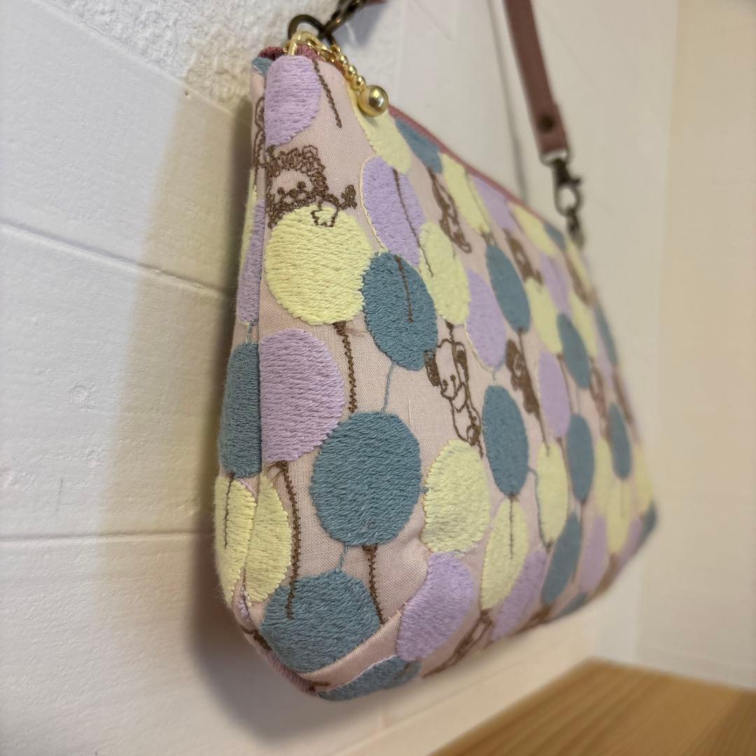 感謝価格　SALE 限定生地　ユキエモン　20cmファスナーダーツマチポーチ