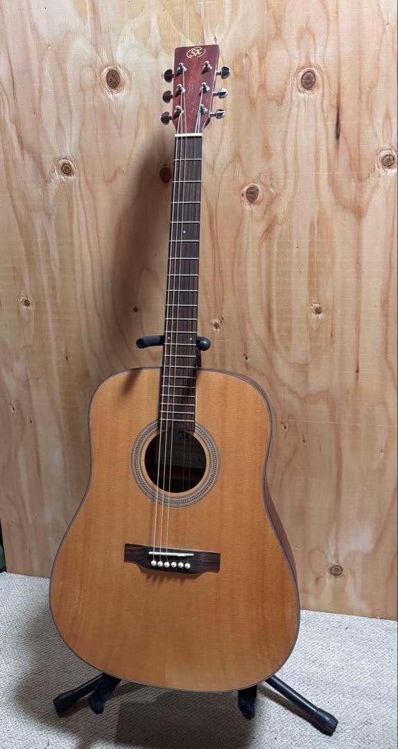 トップ単板 SX アコースティックギター 未使用リペア済品/純正ケース付き