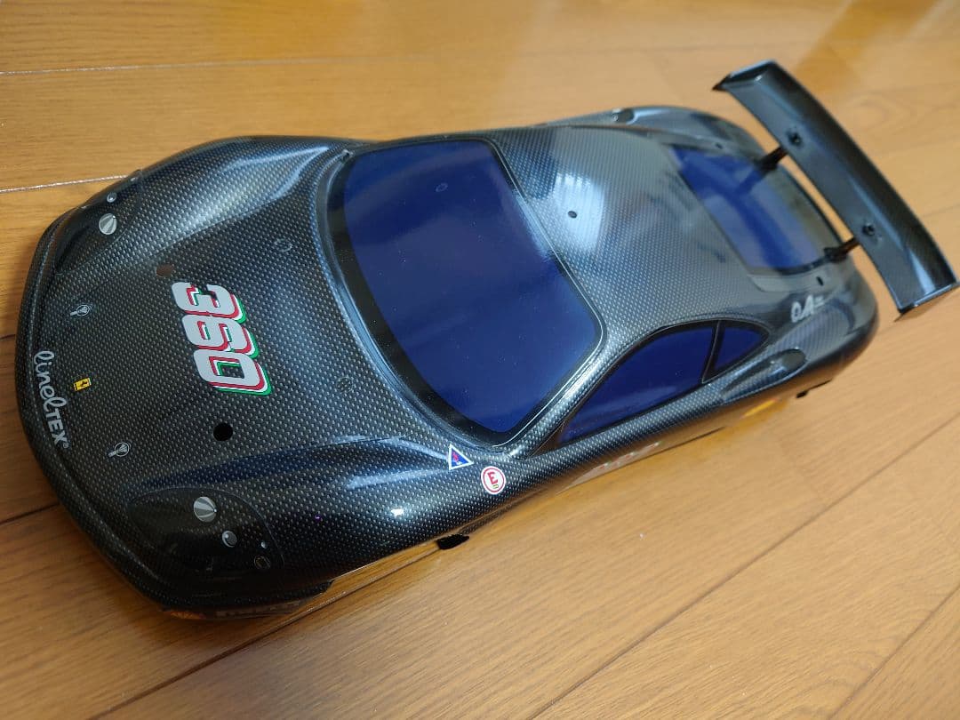 タミヤ 限定 RCボディ フェラーリ ３６０ モデナ カーボンプリントボディ