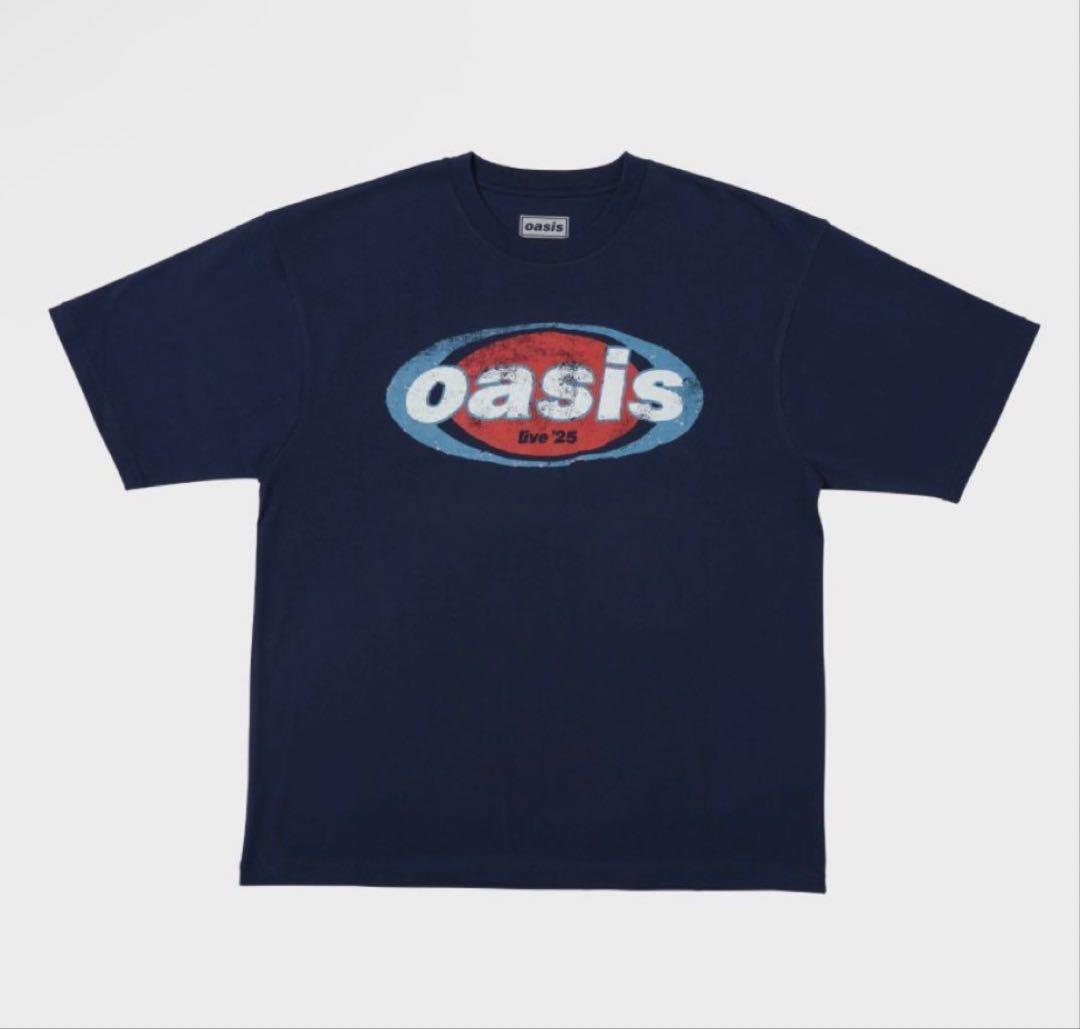 oasis オアシス live '25 Tシャツ Navy Live '25 Distressed Tour Logo Kid's T-Shirt Navy – Oasis Live '25