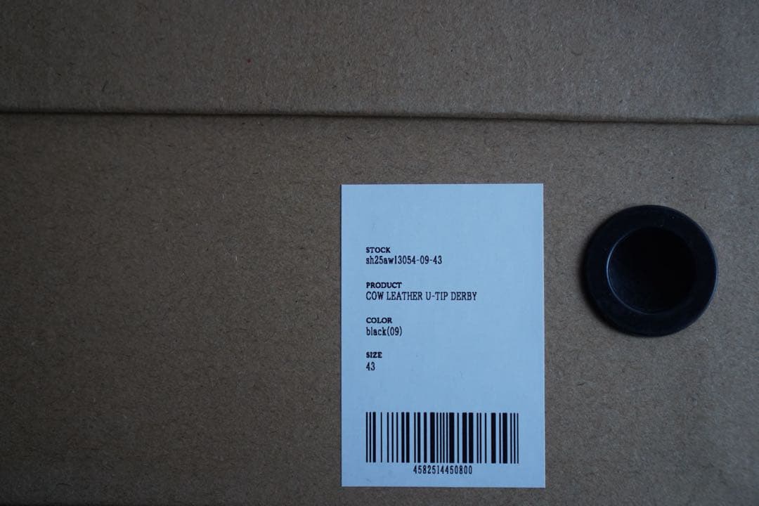 靴 shinn COW LEATHER U-TIP DERBY