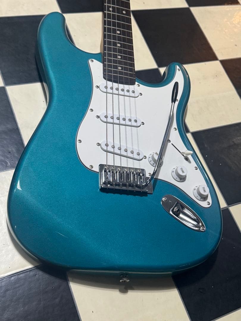 倍*ン様 詳細不明 ストラト バリ虎 ネック メタリックブルー