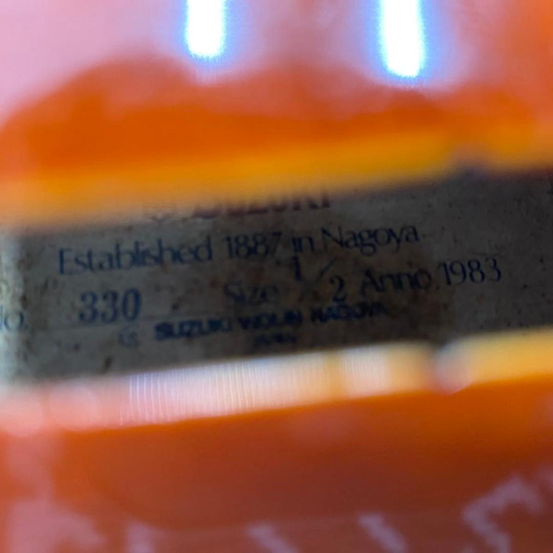 【弦新品】スズキ No.330 1/2 1983年製 SUZUKI バイオリン