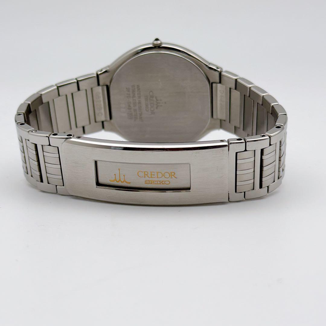 セイコー クレドール 幾何学模様文字盤 シルバー ビンテージ 腕時計 メンズ