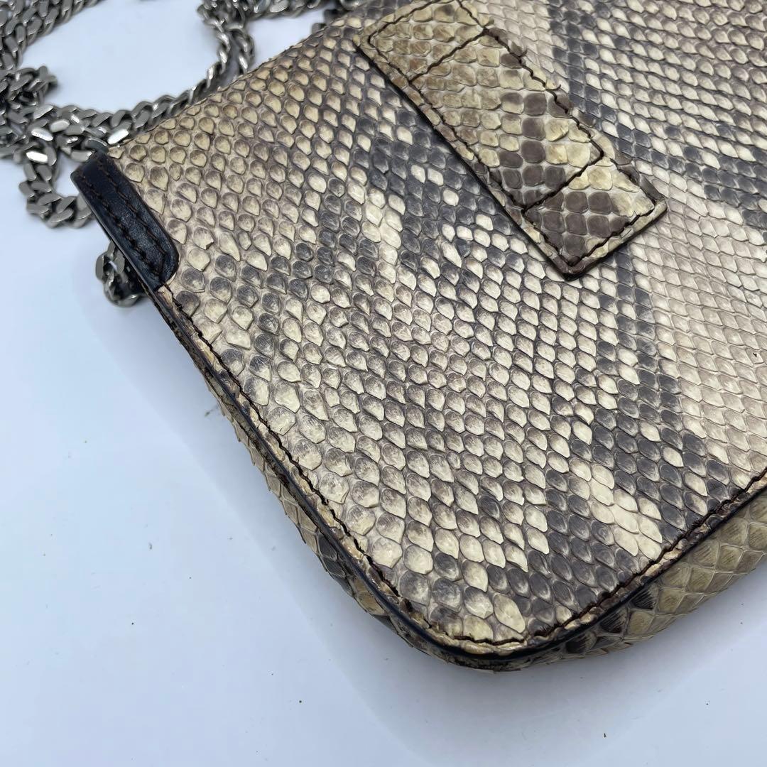 特価✨ CELINE セリーヌ リアルパイソン チェーン ショルダーバッグ