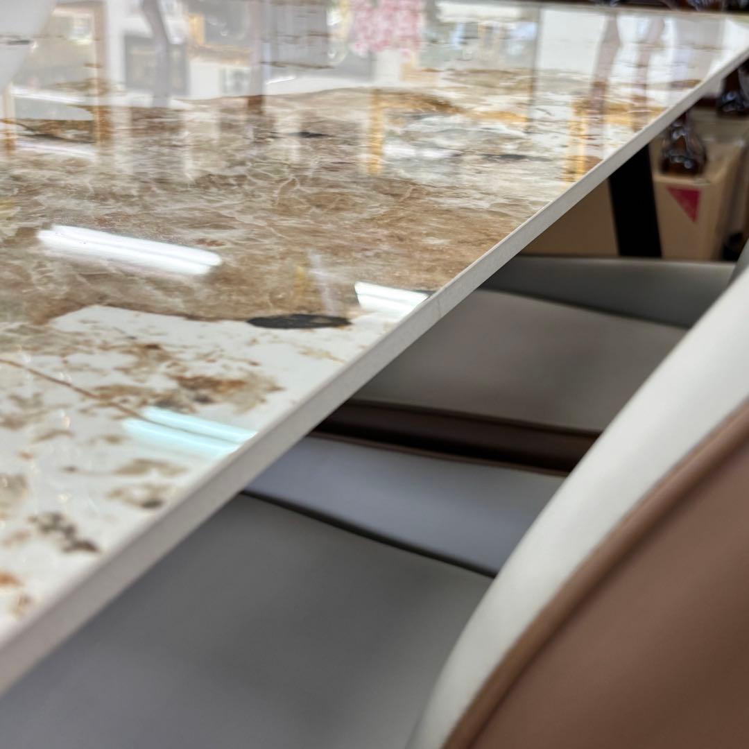 ホワイト サンライジングダイニング５点セット