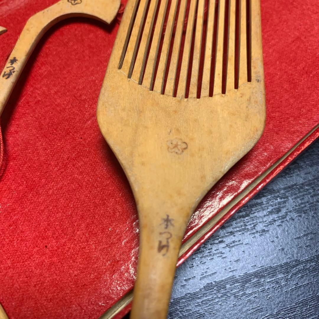 本つげ つげ櫛 本つげ櫛色々 8本 当時物 アンティーク櫛 ヴィンテージ