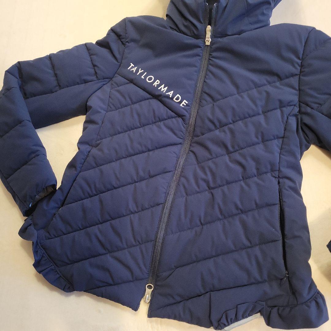 超美品✨お洒落に可愛く防寒❤TAYLORMADE 中綿フリルブルゾン☆ ネイビー