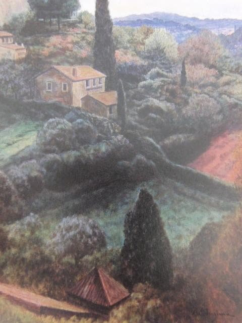 西嶋俊親、【城砦清閑（ST PAUL DE VENCE）】、希少な額装用画集より