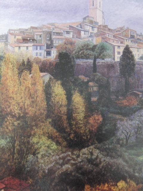 西嶋俊親、【城砦清閑（ST PAUL DE VENCE）】、希少な額装用画集より