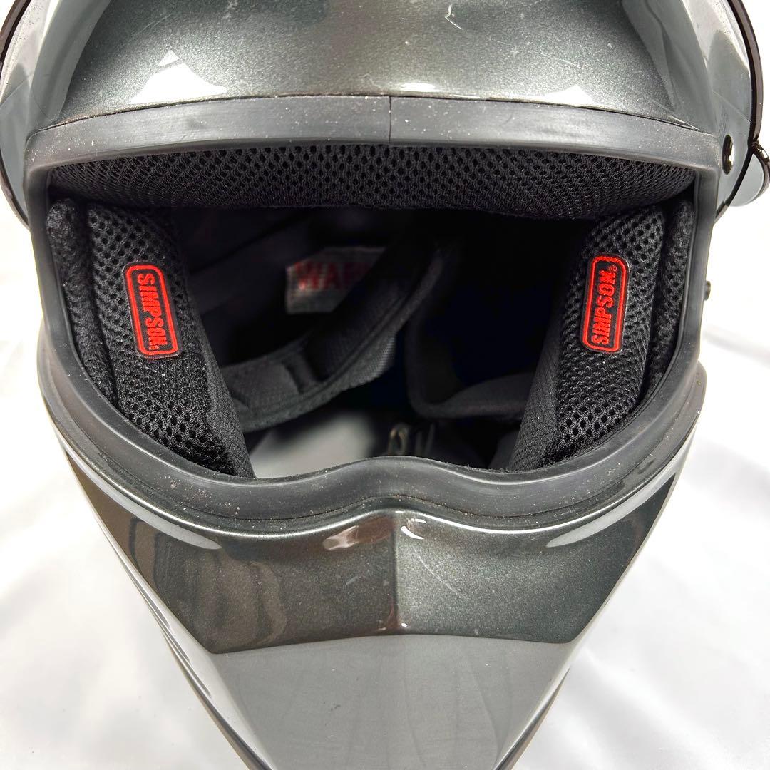 SIMPSON OUTLAW フルフェイスヘルメット アウトロー ガンメタ