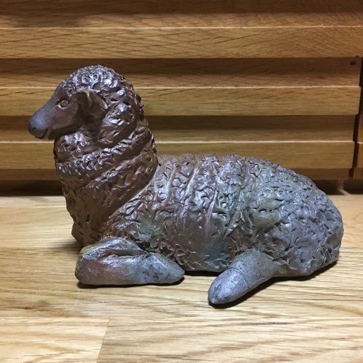 備前焼　羊　置物　縁起物