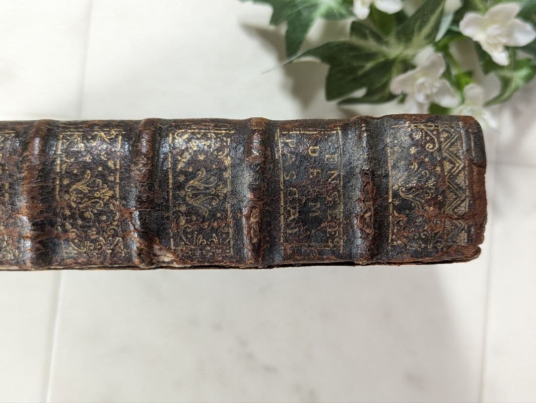 フランス アンティーク 洋書 パスカル パンセ 革装丁