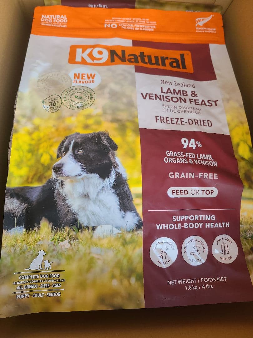 【riku0323】K９ナチュラル ラム＆ベニソン 1.8kg