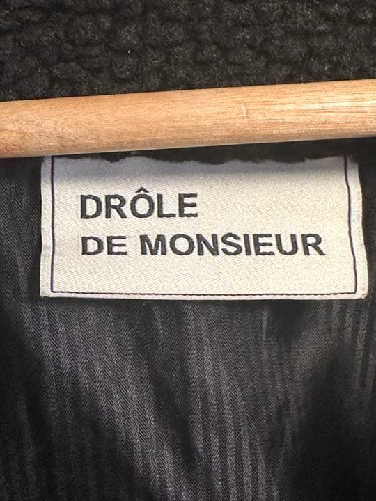 drole de monsieur ボアブルゾン　ブラック　完売品