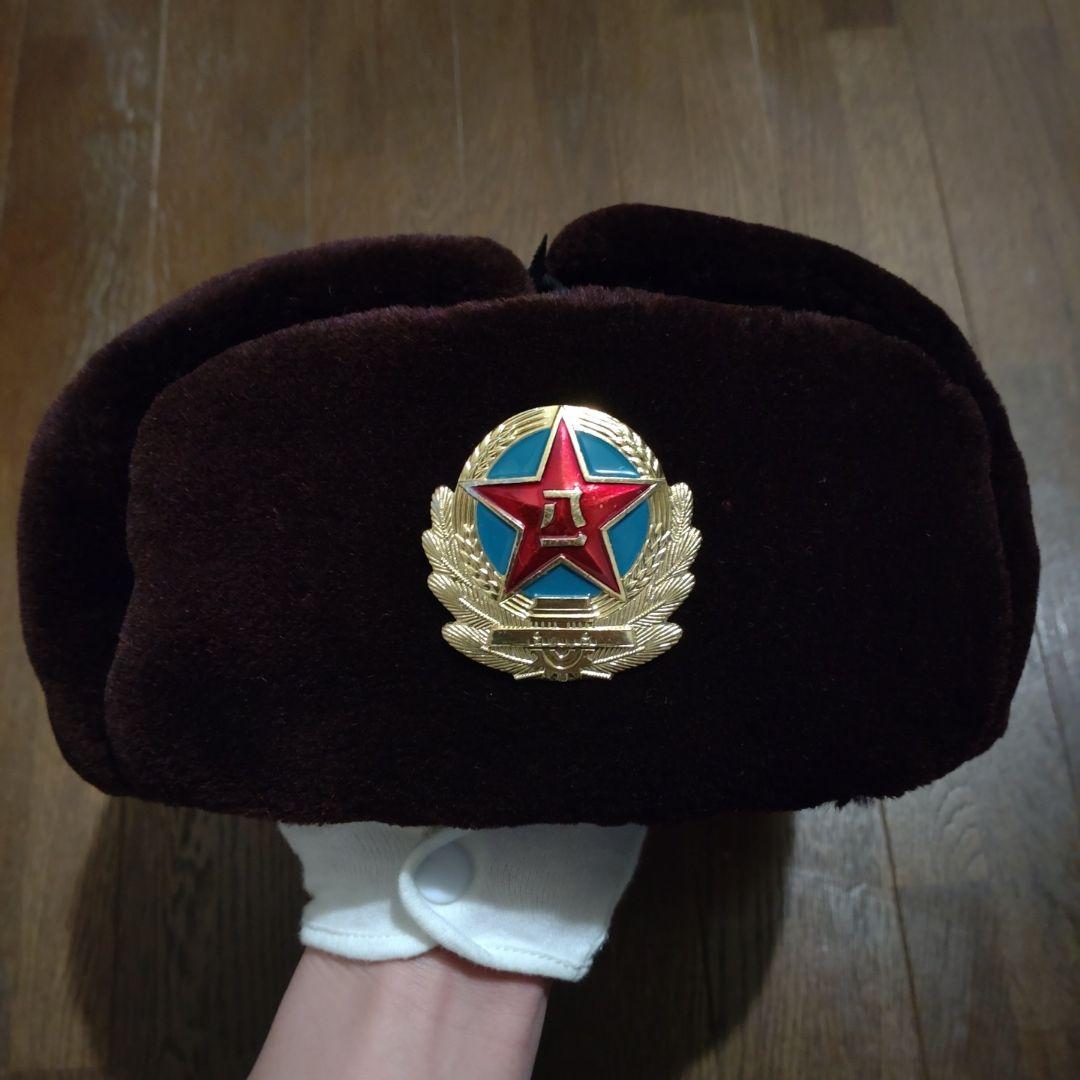 中国軍 04式防寒帽 87式帽章付き ウシャンカ - メルカリ