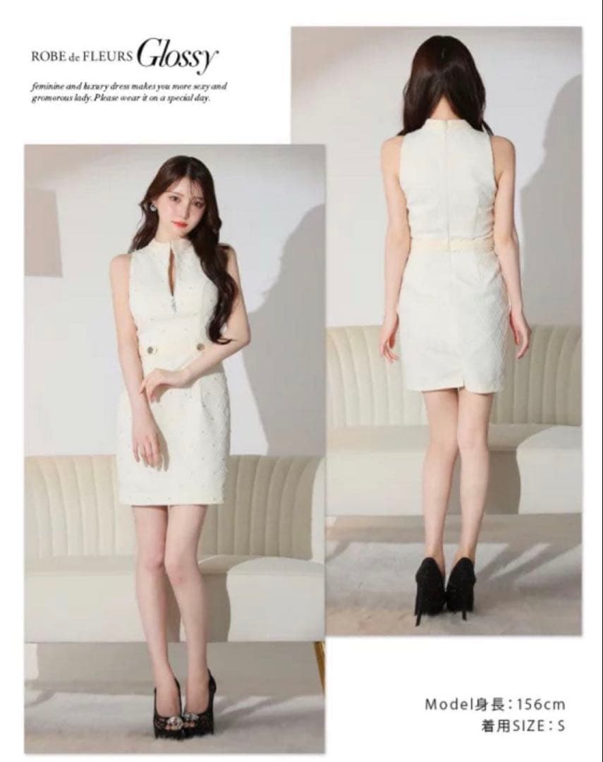 Robe de Fleurs Glossy キャバドレス Sサイズ