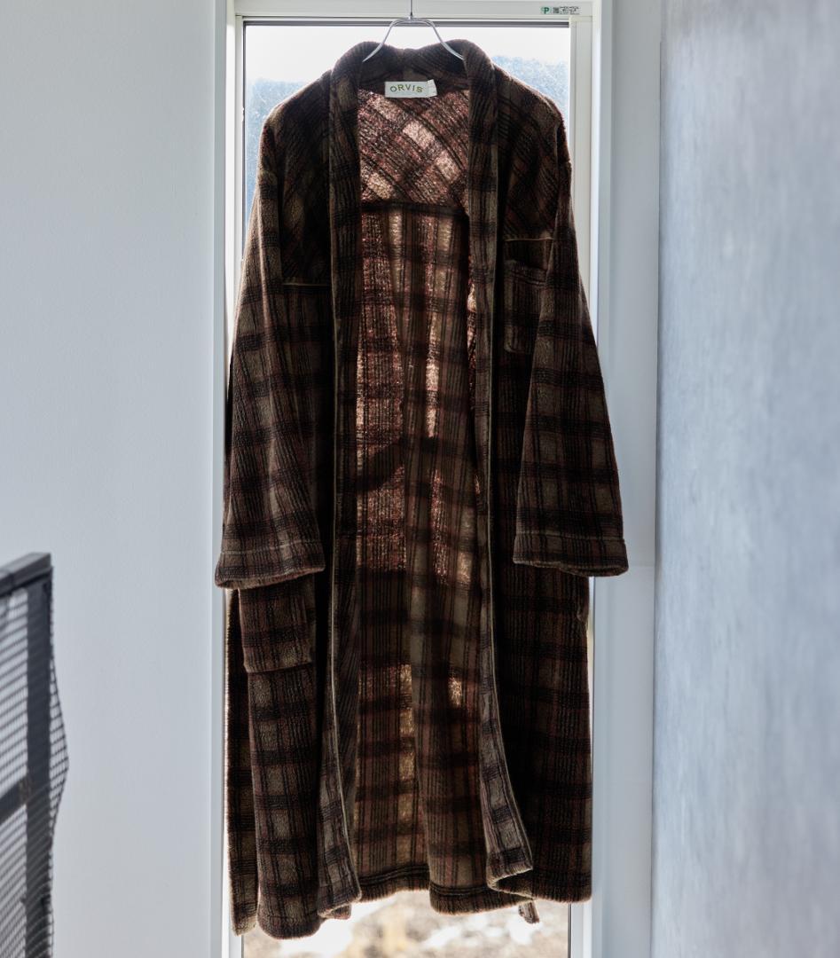ゴ*ラ様 激レア ORVIS USA製 ガウンコート ブラウンチェック オービス