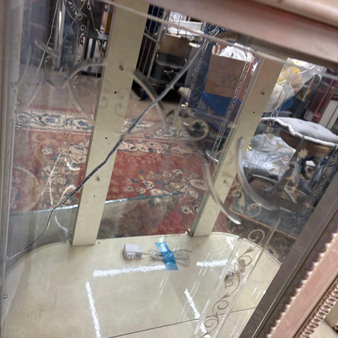 ロココ アンティーク ガラスショーケース コレクションケース 飾り棚