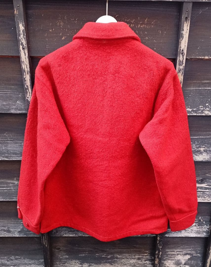 とと[ビンテージ]1950sウールジャケット　モヘア　ロングポイント