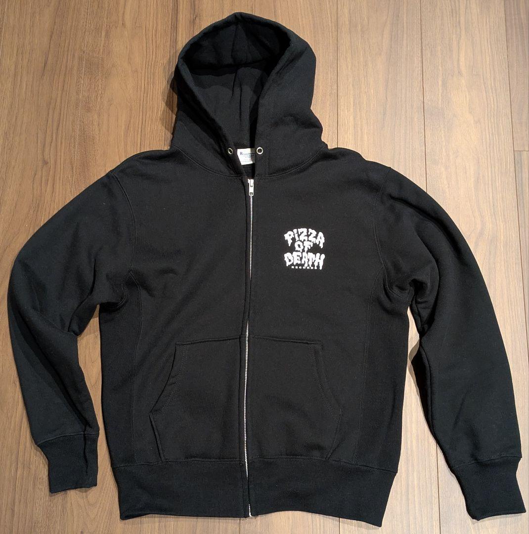 PIZZA OF DEATH ジップアップパーカー 黒 Mサイズ - メルカリ