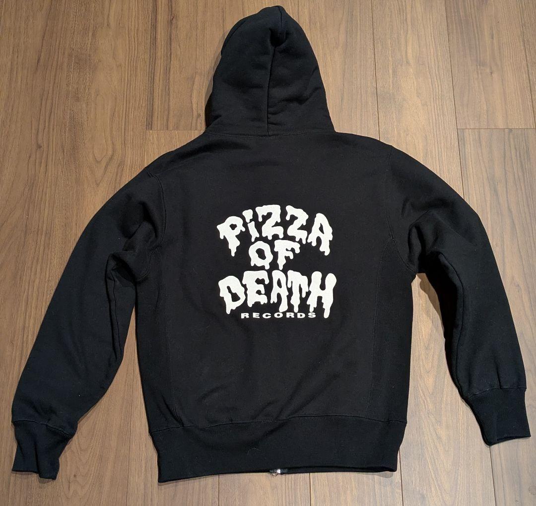 PIZZA OF DEATH ジップアップパーカー 黒 Mサイズ - メルカリ