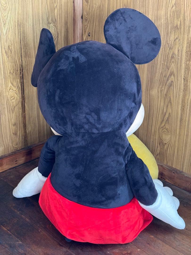【美品】ディズニー　15周年　ミッキー　大きな　巨大　特大ぬいぐるみ