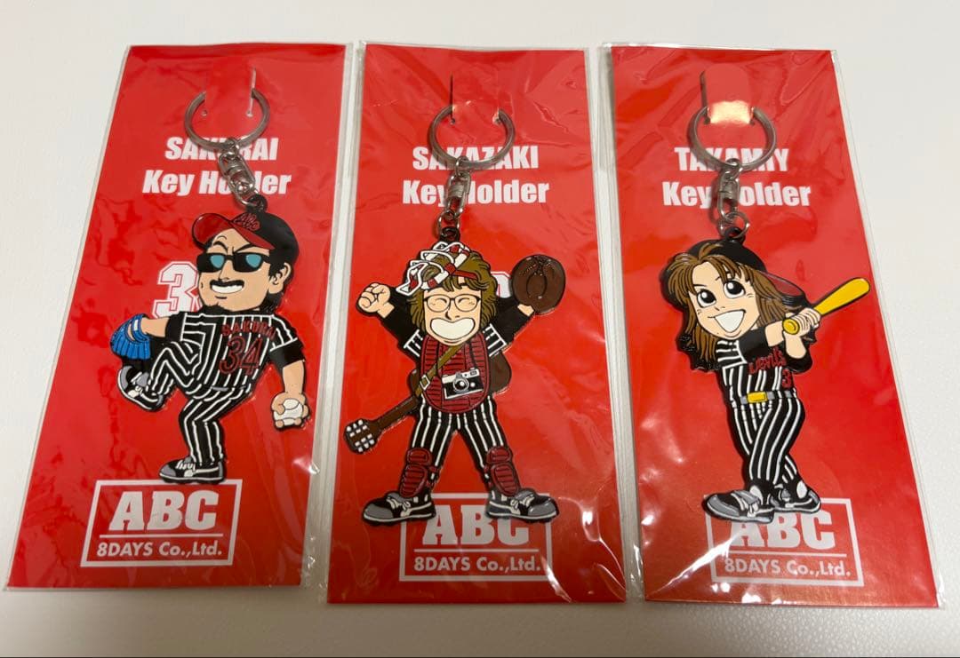 美品☆アルフィー☆THE ALFEE☆ABCキーホルダー☆野球☆坂崎幸之助