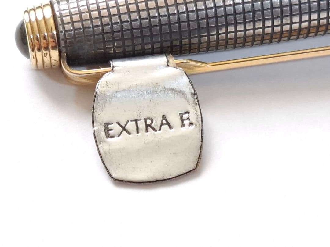 希少 parker 万年筆 XF(極細) スターリングシルバー シズレ オパール