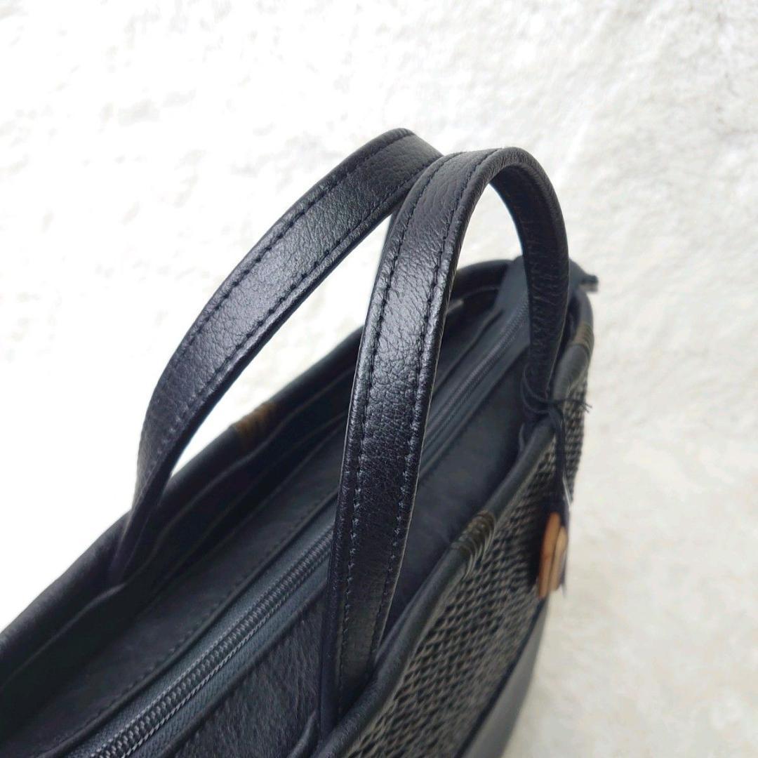 【極美品】竹巧彩 馬革と藤のハンドバッグ 毛利健一 2way 職人 手作業 高級