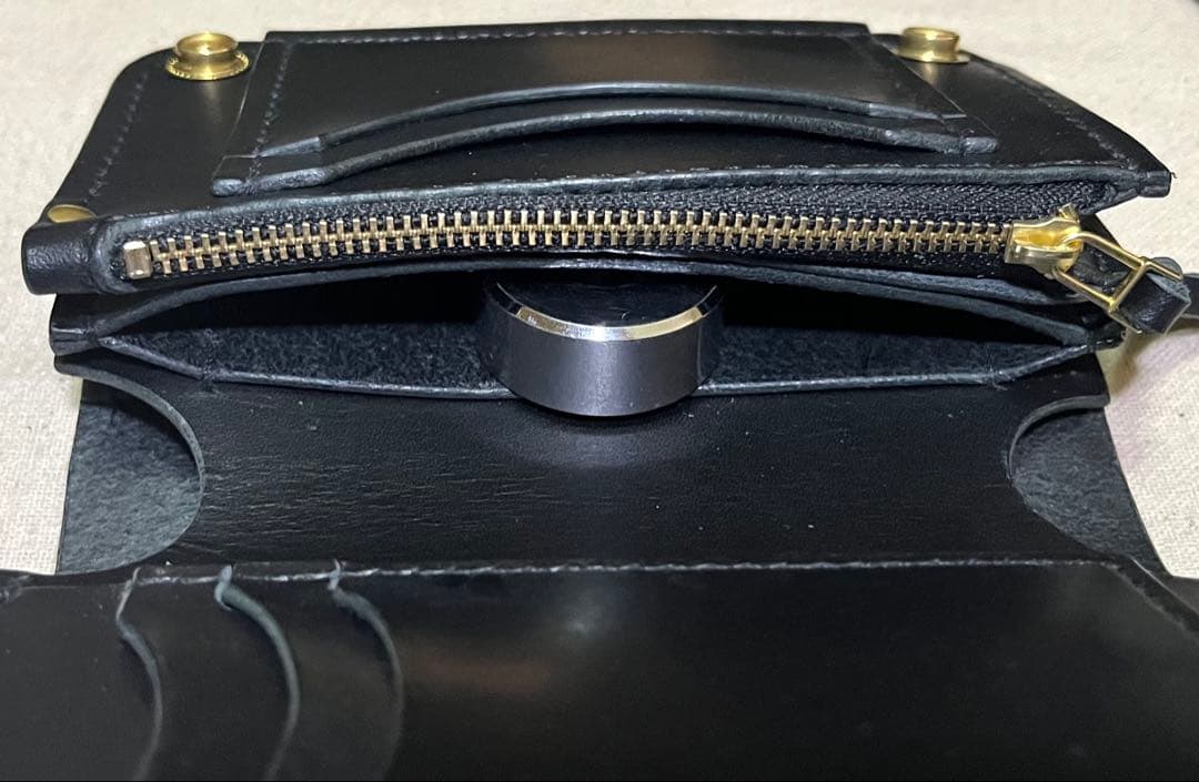 ミドル トラッカーウォレット 姫路レザー タンニン鞣し