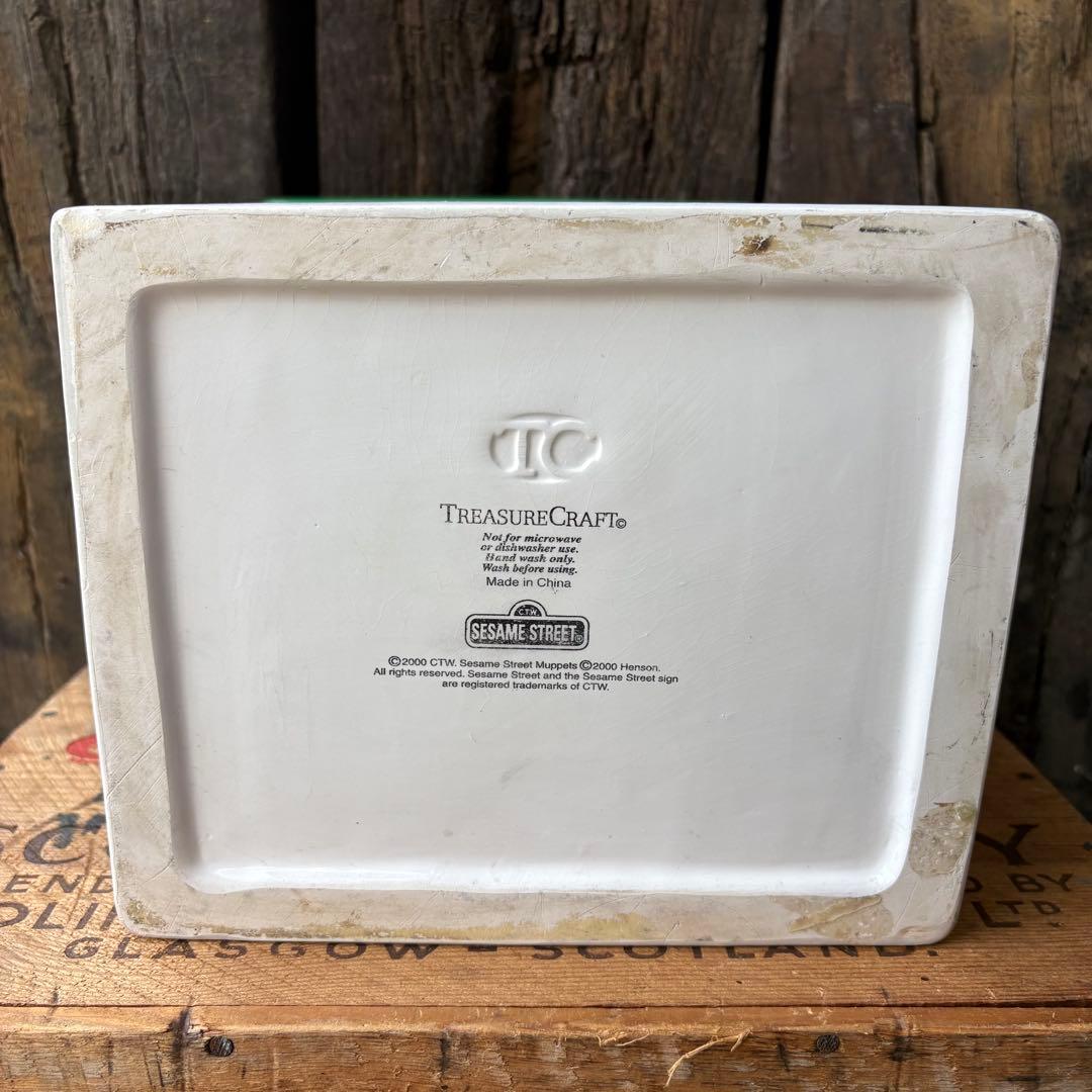 2000s】セサミストリート クッキージャー 置物 小物入れ レトロ