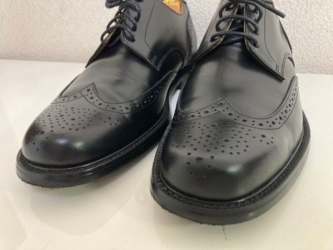 【極美品】 REGAL ビジネスシューズ ウイングチップ 黒 フルブローグ