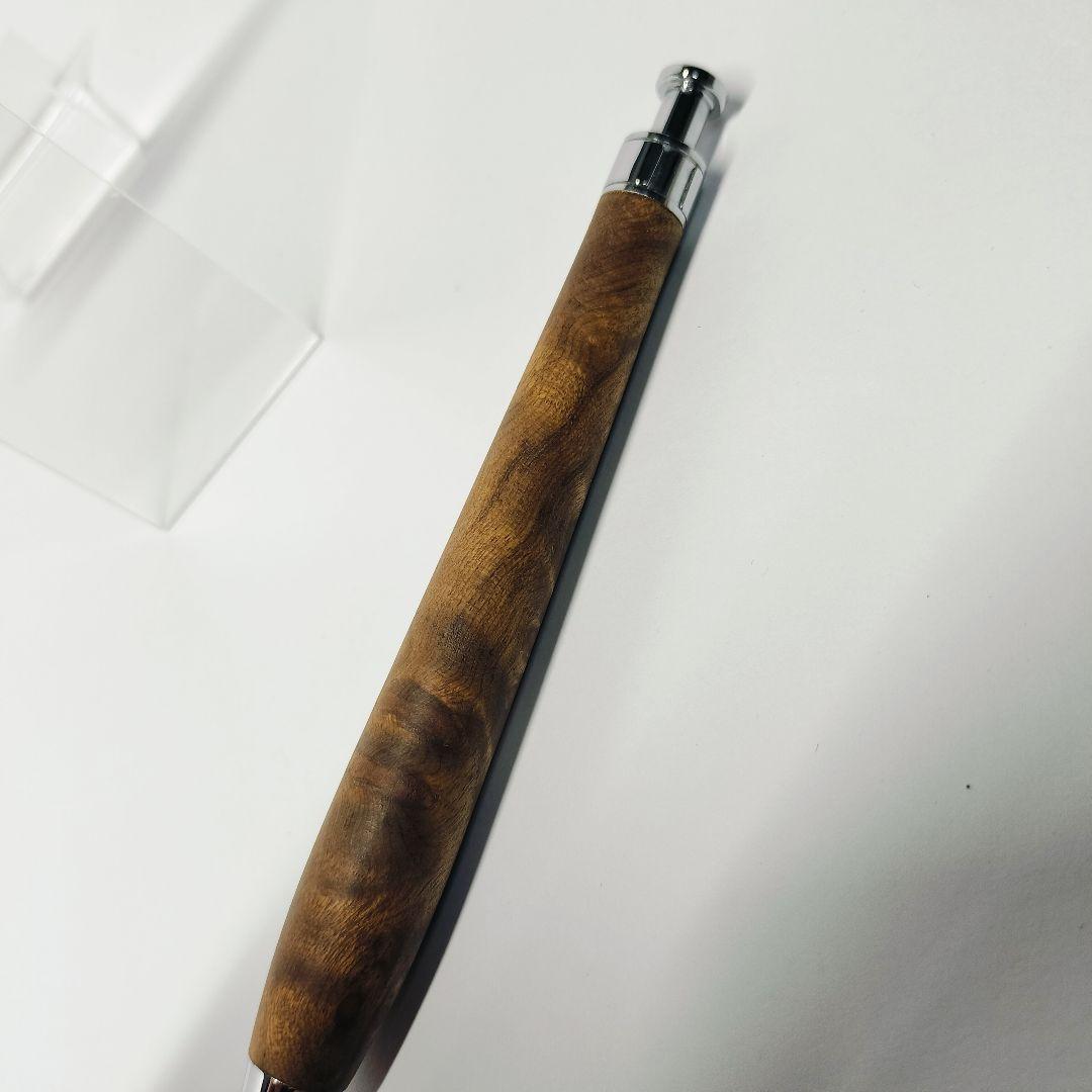 極上杢】こぶた工房 マーブルウッド シャープペンシル クリップ傷なし