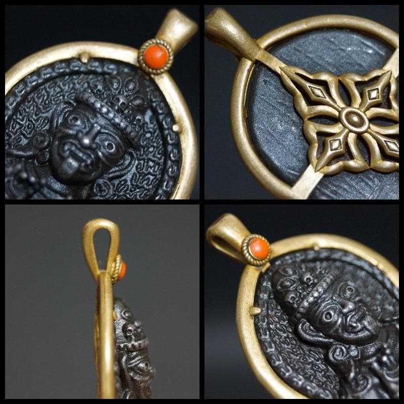 チベットトクチャ(Thogchags) 銅地天鉄 女神ザキラム 隕鉄根付 お守り