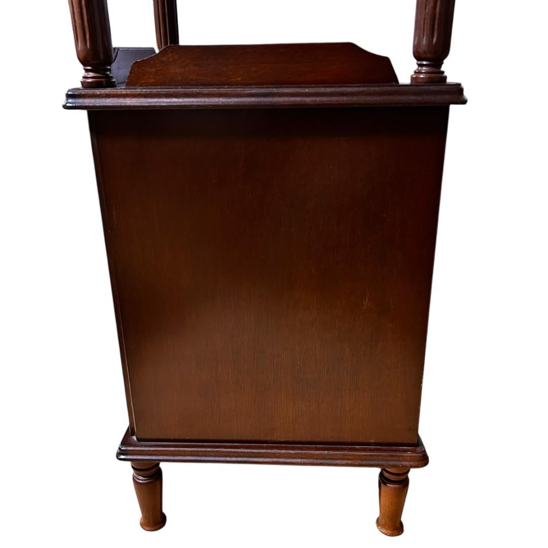 綾野製作所 アヤノクラフト コーナーキャビネット 木製3段 ダーク