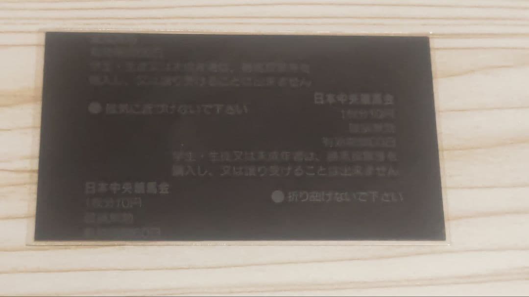 第39回宝塚記念 サイレンススズカ 現地 単勝馬券